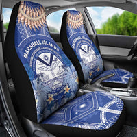 Marshall Islands Jemenei Day Car Seat Cover Polynesian Tribal Tattoo Seashell Necklace