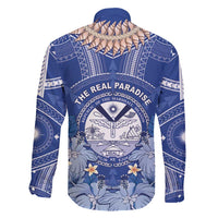 Marshall Islands Jemenei Day Family Matching Long Sleeve Bodycon Dress and Hawaiian Shirt Polynesian Tribal Tattoo Seashell Necklace