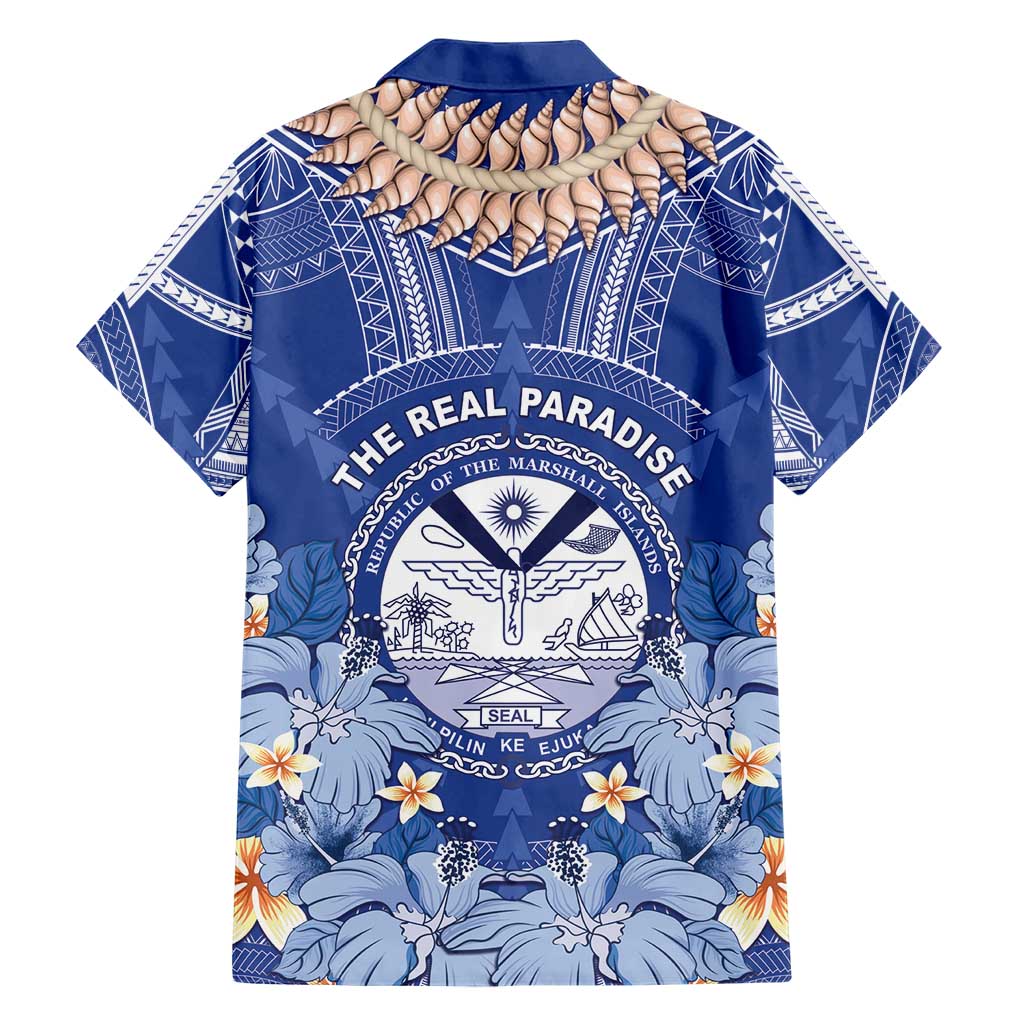 Marshall Islands Jemenei Day Hawaiian Shirt Polynesian Tribal Tattoo Seashell Necklace LT05 - Polynesian Pride