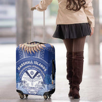 Marshall Islands Jemenei Day Luggage Cover Polynesian Tribal Tattoo Seashell Necklace