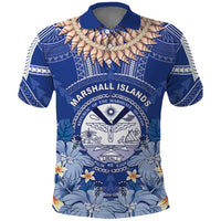 Marshall Islands Jemenei Day Polo Shirt Polynesian Tribal Tattoo Seashell Necklace