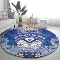 Marshall Islands Jemenei Day Round Carpet Polynesian Tribal Tattoo Seashell Necklace