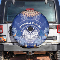Marshall Islands Jemenei Day Spare Tire Cover Polynesian Tribal Tattoo Seashell Necklace