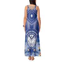 Marshall Islands Jemenei Day Tank Maxi Dress Polynesian Tribal Tattoo Seashell Necklace LT05 - Polynesian Pride