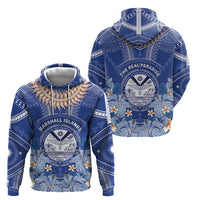 Marshall Islands Jemenei Day Zip Hoodie Polynesian Tribal Tattoo Seashell Necklace
