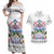 Guam Chamorro Liberation Day Couples Matching Off Shoulder Maxi Dress and Hawaiian Shirt 80th Anniversary