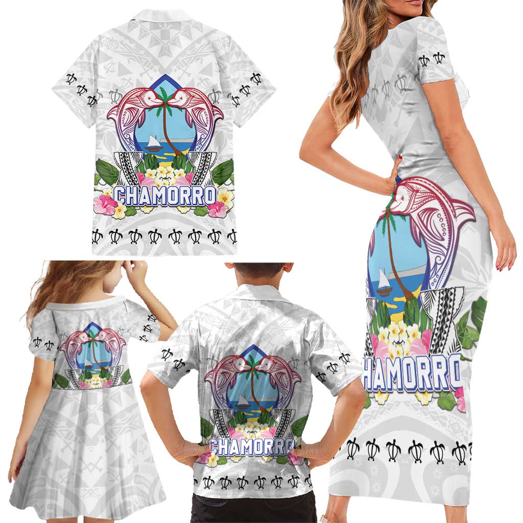 Guam Chamorro Liberation Day Family Matching Short Sleeve Bodycon Dress and Hawaiian Shirt 81st Anniversary LT05