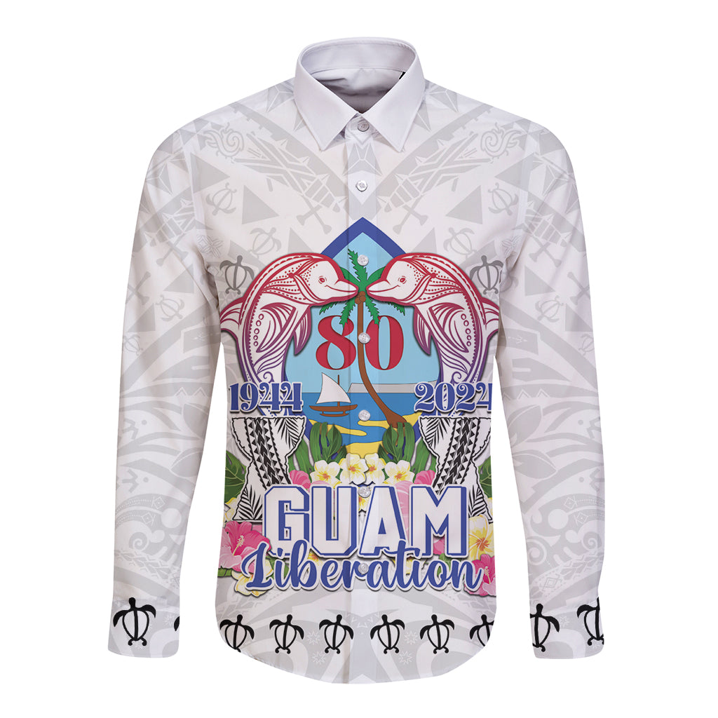 Guam Chamorro Liberation Day Long Sleeve Button Shirt 80th Anniversary