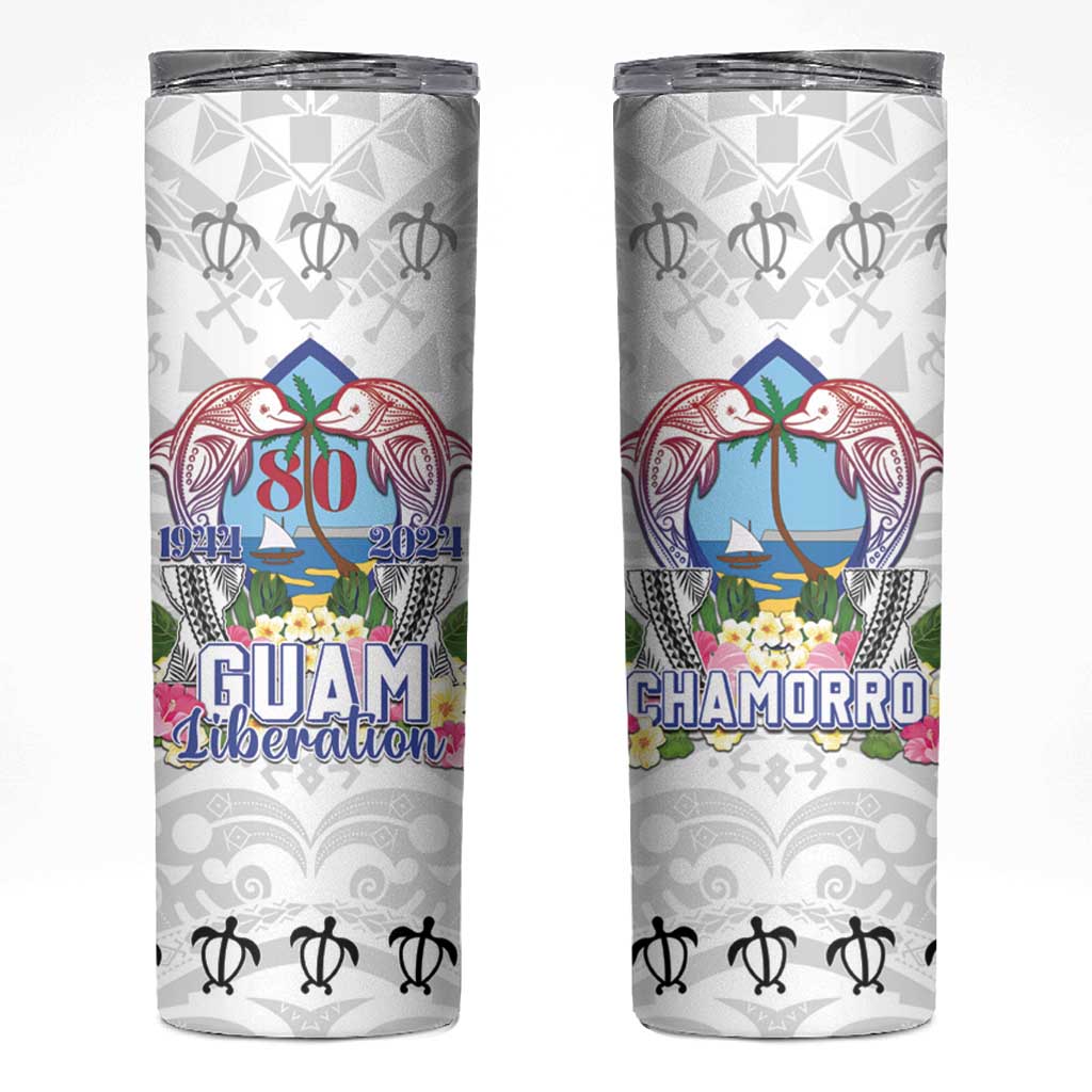 Guam Chamorro Liberation Day Skinny Tumbler 80th Anniversary