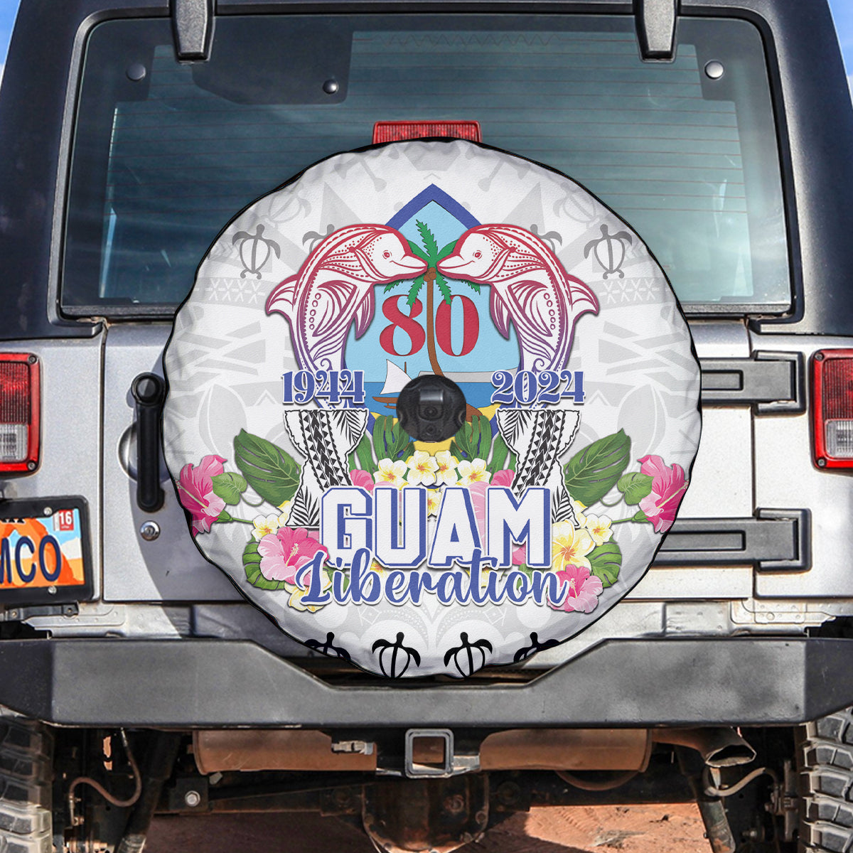 Guam Chamorro Liberation Day Spare Tire Cover 80th Anniversary