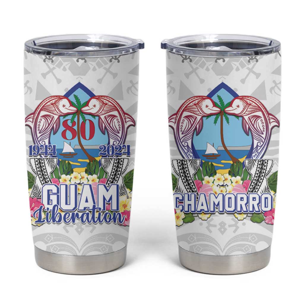 Guam Chamorro Liberation Day Tumbler Cup 80th Anniversary