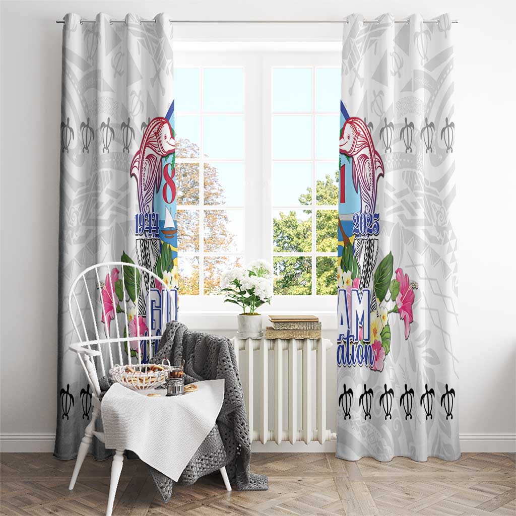 Guam Chamorro Liberation Day Window Curtain 81st Anniversary LT05