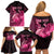 Personalised Cancer Fighter Family Matching Off Shoulder Short Dress and Hawaiian Shirt I Beat Cancer