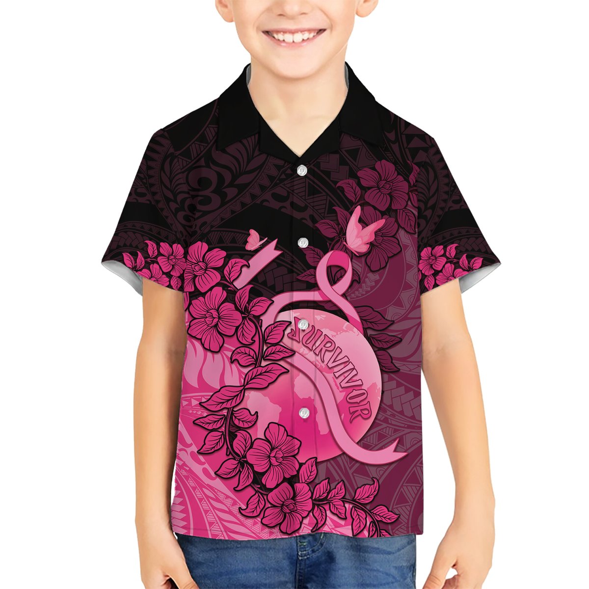 Personalised Cancer Fighter Hawaiian Shirt I Beat Cancer LT05 - Polynesian Pride