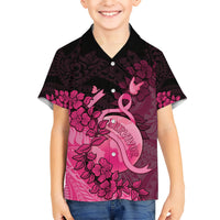 Personalised Cancer Fighter Kid Hawaiian Shirt I Beat Cancer LT05 Kid Pink - Polynesian Pride