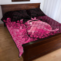 Cancer Fighter Quilt Bed Set I Beat Cancer LT05 - Polynesian Pride