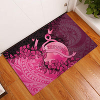 Cancer Fighter Rubber Doormat I Beat Cancer