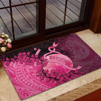 Cancer Fighter Rubber Doormat I Beat Cancer