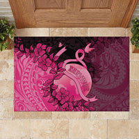 Cancer Fighter Rubber Doormat I Beat Cancer