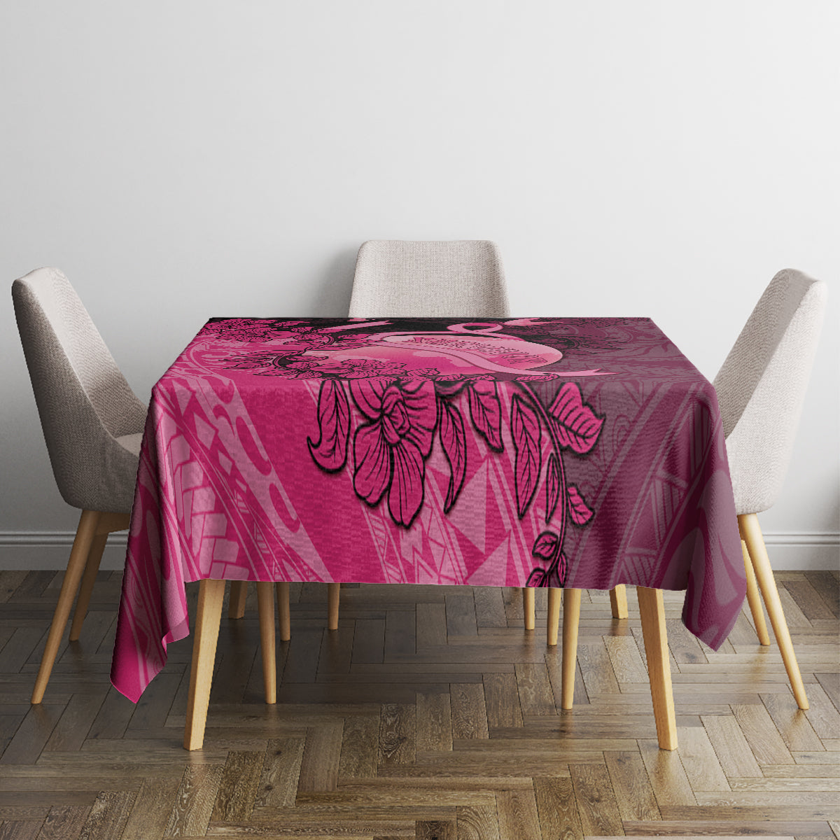 Cancer Fighter Tablecloth I Beat Cancer LT05 - Polynesian Pride