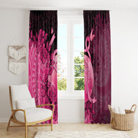 Cancer Fighter Window Curtain I Beat Cancer LT05 - Polynesian Pride