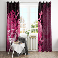 Cancer Fighter Window Curtain I Beat Cancer LT05 - Polynesian Pride