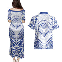 Northern Mariana Islands Liberation Day Couples Matching Puletasi and Hawaiian Shirt 79th Anniversary