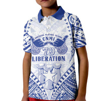 Northern Mariana Islands Liberation Day Kid Polo Shirt 79th Anniversary