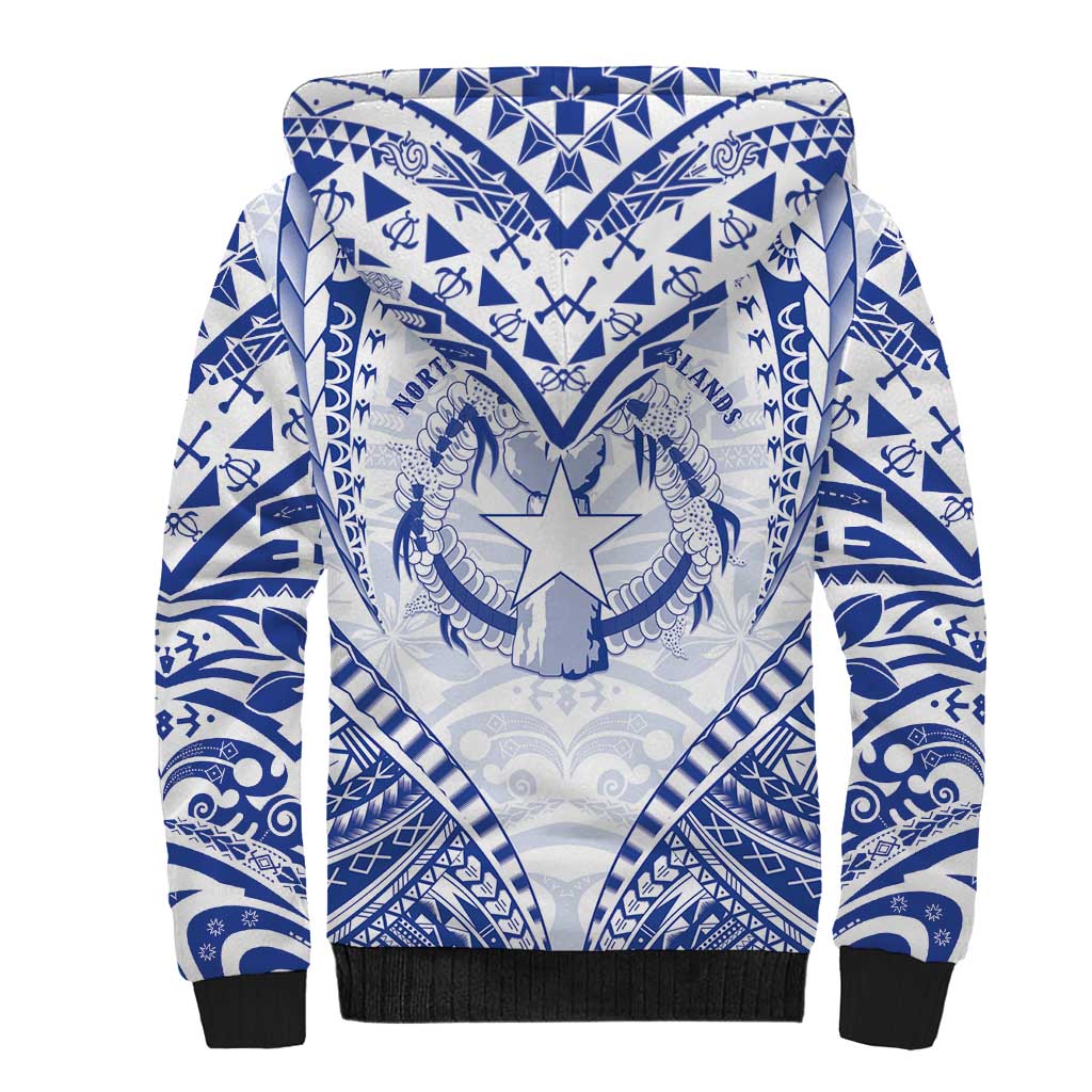 Northern Mariana Islands Liberation Day Sherpa Hoodie 79th Anniversary LT05 - Polynesian Pride