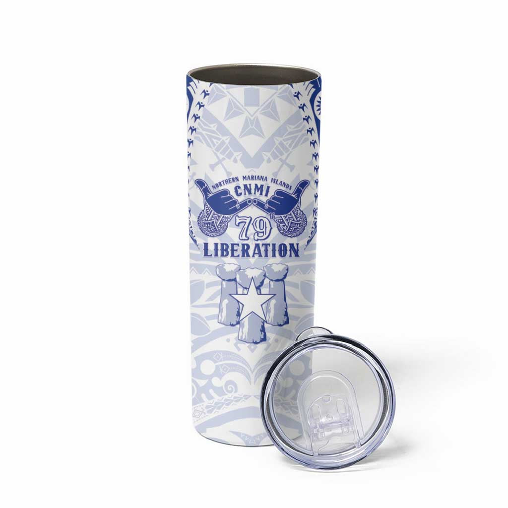 Northern Mariana Islands Liberation Day Skinny Tumbler 79th Anniversary