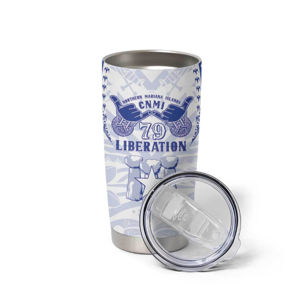 Northern Mariana Islands Liberation Day Tumbler Cup 79th Anniversary