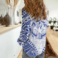 Northern Mariana Islands Liberation Day Women Casual Shirt 79th Anniversary