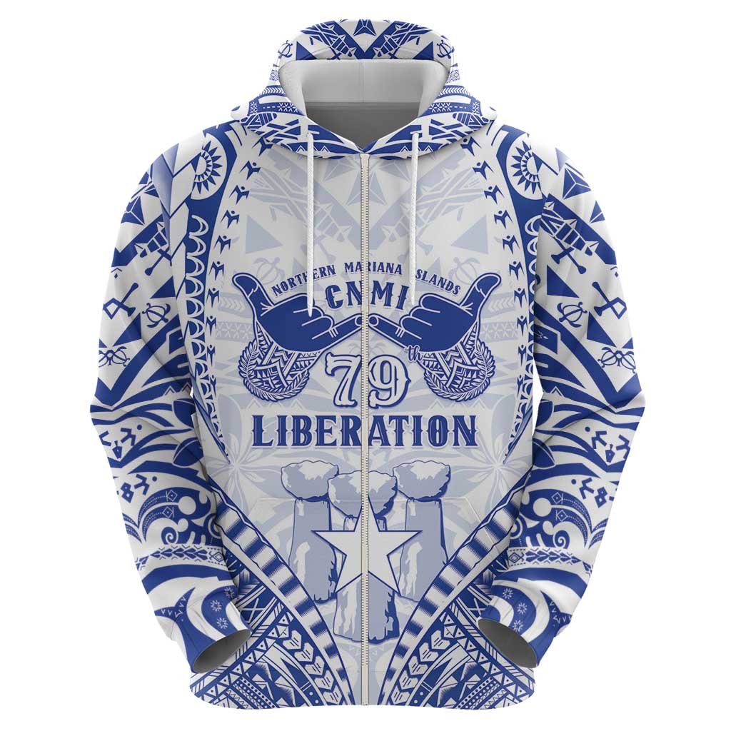 Northern Mariana Islands Liberation Day Zip Hoodie 79th Anniversary