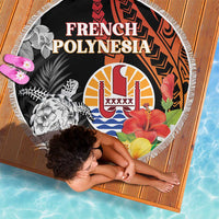 French Polynesia Bastille Day Beach Blanket Tropical Turtle Hibiscus Polynesian Pattern LT05 - Polynesian Pride