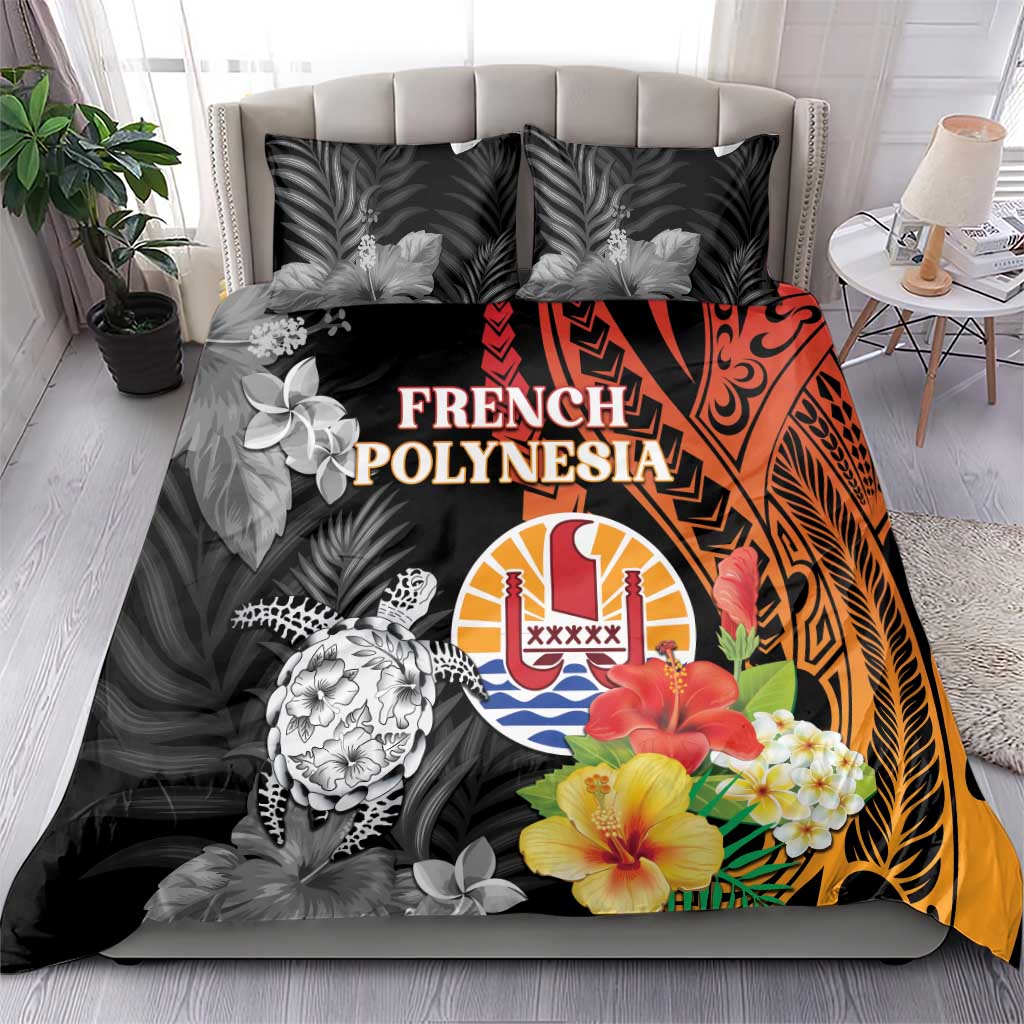 French Polynesia Bastille Day Bedding Set Tropical Turtle Hibiscus Polynesian Pattern LT05 - Polynesian Pride