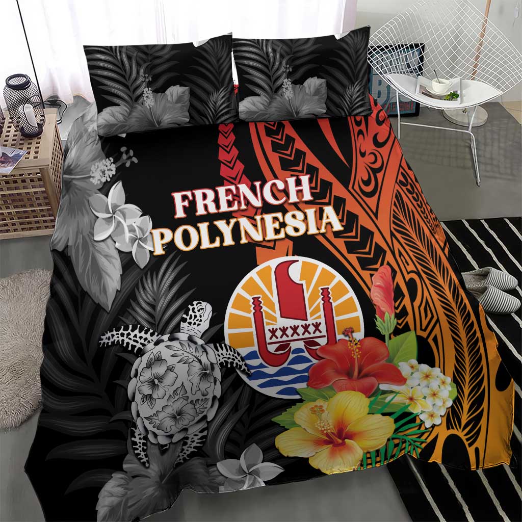 French Polynesia Bastille Day Bedding Set Tropical Turtle Hibiscus Polynesian Pattern LT05 - Polynesian Pride