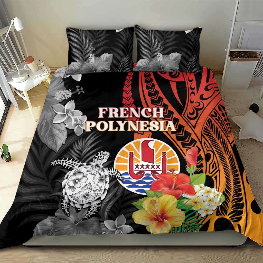 French Polynesia Bastille Day Bedding Set Tropical Turtle Hibiscus Polynesian Pattern LT05 - Polynesian Pride