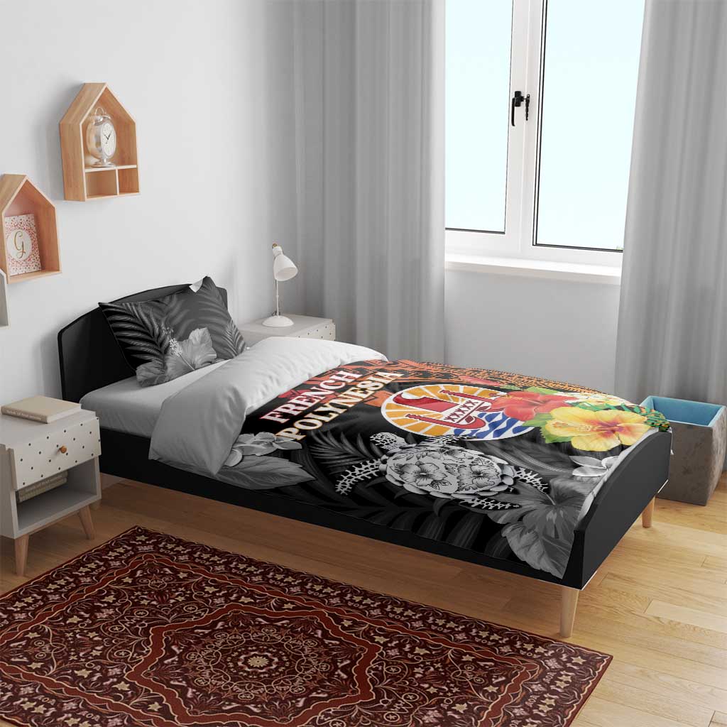 French Polynesia Bastille Day Bedding Set Tropical Turtle Hibiscus Polynesian Pattern LT05 - Polynesian Pride