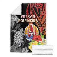 French Polynesia Bastille Day Blanket Tropical Turtle Hibiscus Polynesian Pattern LT05 - Polynesian Pride
