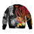 French Polynesia Bastille Day Bomber Jacket Tropical Turtle Hibiscus Polynesian Pattern