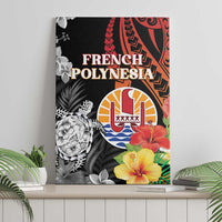 French Polynesia Bastille Day Canvas Wall Art Tropical Turtle Hibiscus Polynesian Pattern LT05 - Polynesian Pride