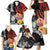 French Polynesia Bastille Day Family Matching Mermaid Dress and Hawaiian Shirt Tropical Turtle Hibiscus Polynesian Pattern