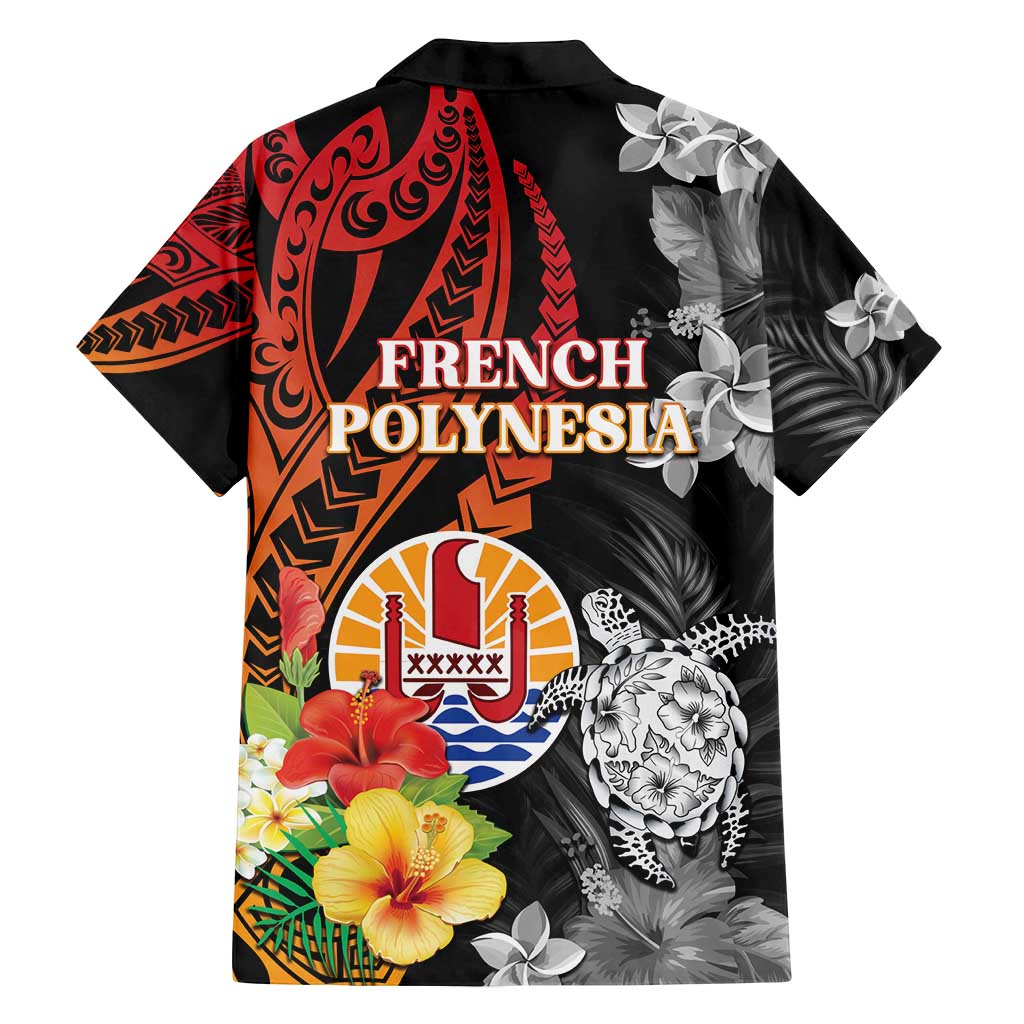 French Polynesia Bastille Day Family Matching Off Shoulder Maxi Dress and Hawaiian Shirt Tropical Turtle Hibiscus Polynesian Pattern LT05 - Polynesian Pride
