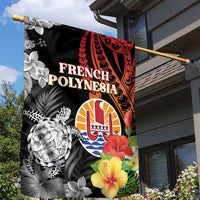 French Polynesia Bastille Day Garden Flag Tropical Turtle Hibiscus Polynesian Pattern LT05 - Polynesian Pride