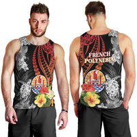 French Polynesia Bastille Day Men Tank Top Tropical Turtle Hibiscus Polynesian Pattern LT05 - Polynesian Pride
