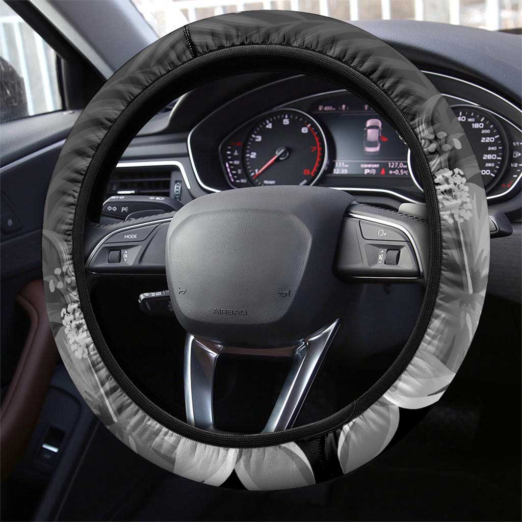 French Polynesia Bastille Day Steering Wheel Cover Tropical Turtle Hibiscus Polynesian Pattern LT05 - Polynesian Pride