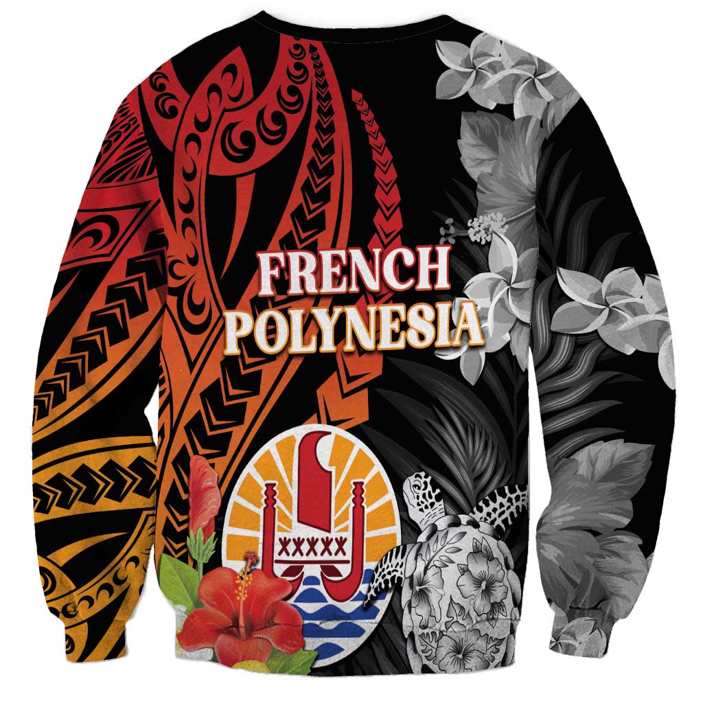 French Polynesia Bastille Day Sweatshirt Tropical Turtle Hibiscus Polynesian Pattern LT05 - Polynesian Pride