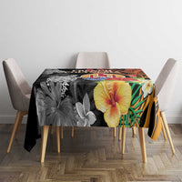 French Polynesia Bastille Day Tablecloth Tropical Turtle Hibiscus Polynesian Pattern LT05 - Polynesian Pride