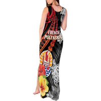 French Polynesia Bastille Day Tank Maxi Dress Tropical Turtle Hibiscus Polynesian Pattern LT05 - Polynesian Pride