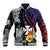 Wallis and Futuna Bastille Day Baseball Jacket Tropical Turtle Hibiscus Polynesian Pattern